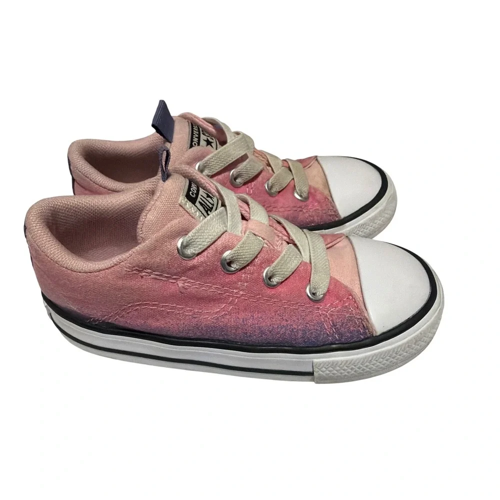 Converse Chuck Taylor All Star Infant Pink Purple Ombre Sneakers A04346F Size 8